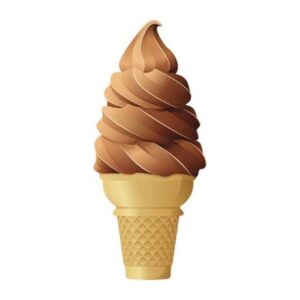 Mélange de crème glaçé au chocolat natrel